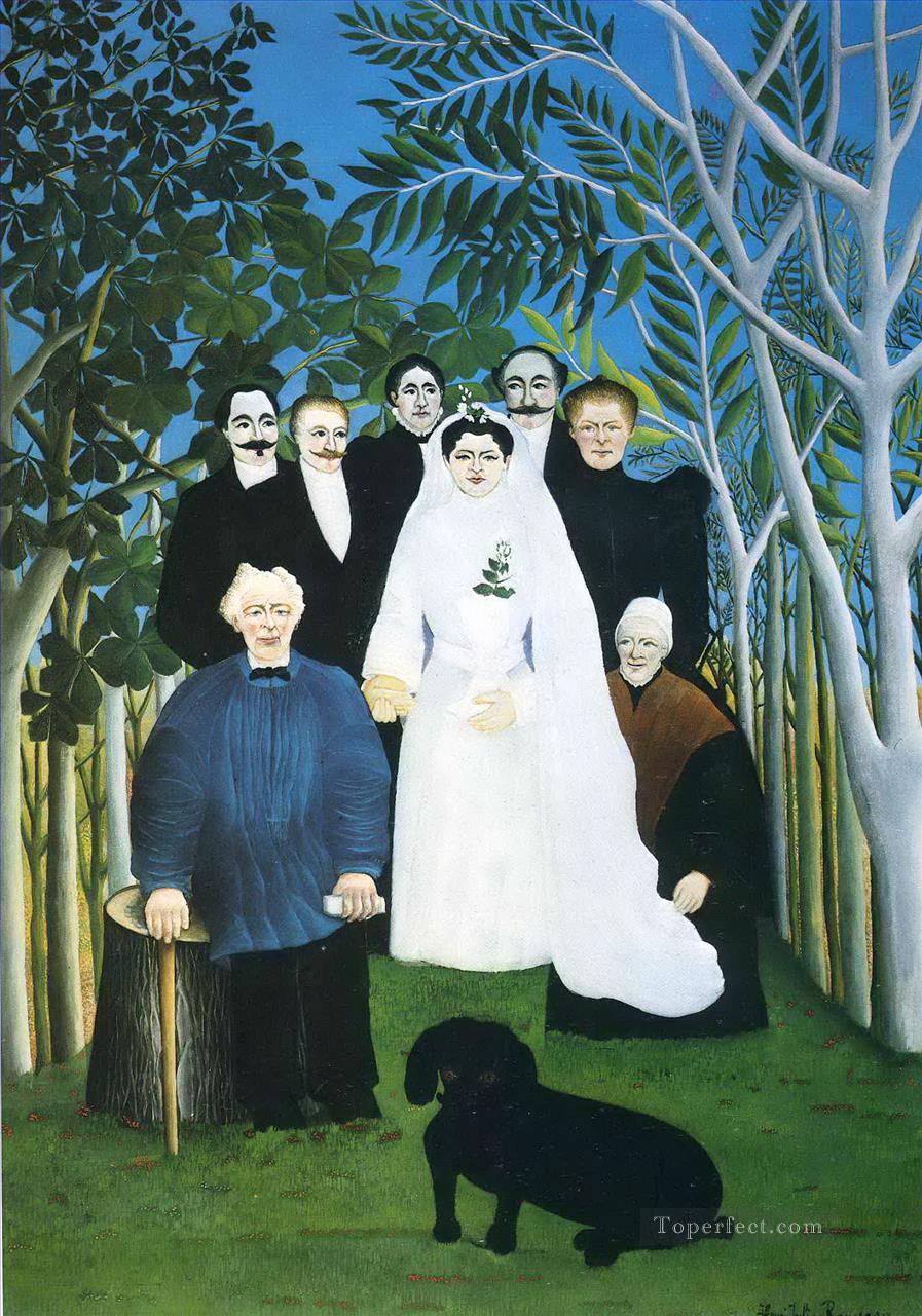 the wedding party Henri Rousseau Post Impressionism Naive Primitivism Oil Paintings